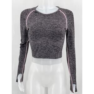Victoria Secret  PINK Seamless Thumbhole Crop Athletic Wear Top M